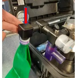 diamedica DPA 03 Twin Vaporiser Portable Anaesthesia System - holding