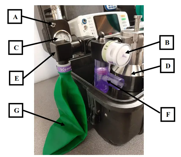 diamedica DPA 03 Twin Vaporiser Portable Anaesthesia System - oxygen