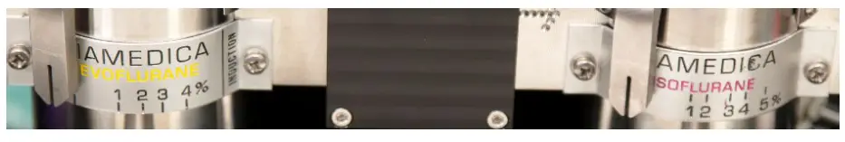 diamedica DPA 03 Twin Vaporiser Portable Anaesthesia System - underfilled