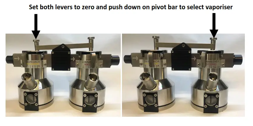 diamedica DPA 03 Twin Vaporiser Portable Anaesthesia System - zero