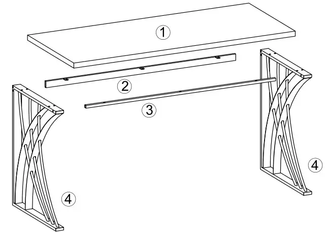 Tribesigns HD-F1652 Wood Laptop PC Computer Desk - Overview