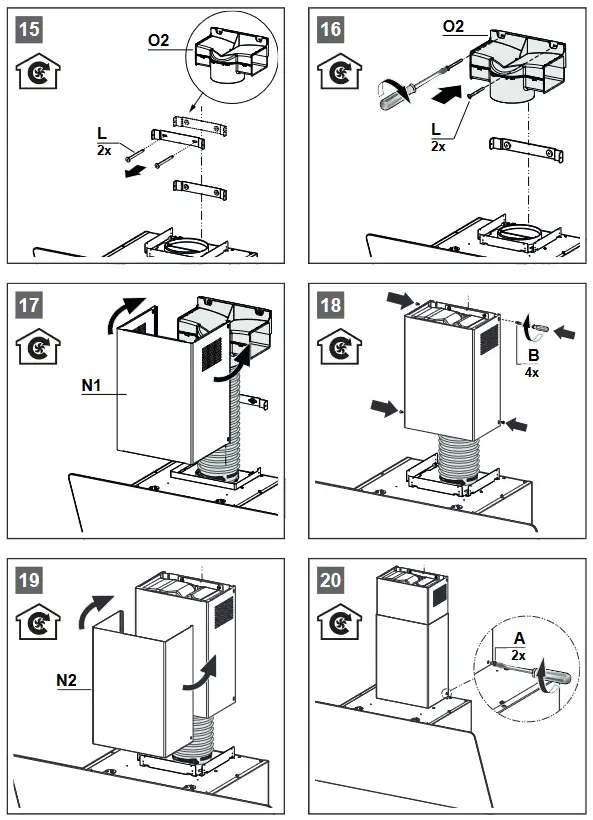 FRANKE FVAS A80 BK Wall Extractor Hood - fig 10