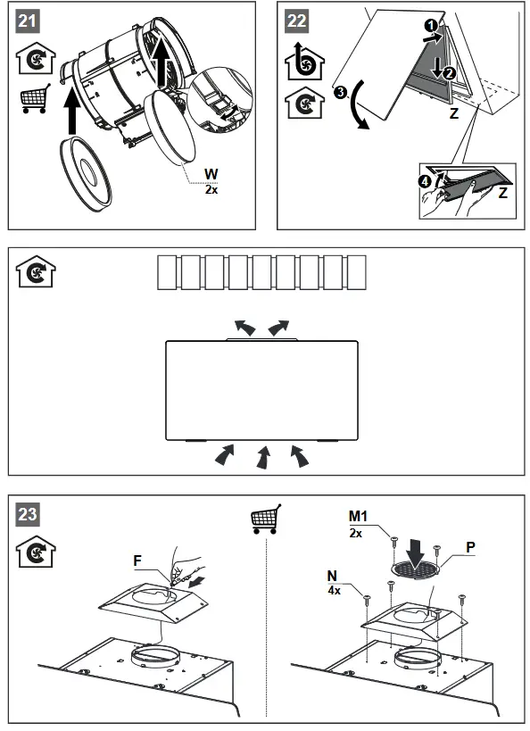 FRANKE FVAS A80 BK Wall Extractor Hood - fig 11