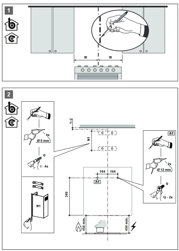 FRANKE FVAS A80 BK Wall Extractor Hood - fig 6