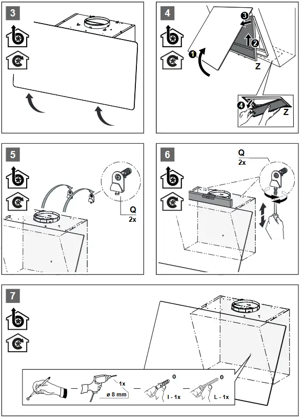 FRANKE FVAS A80 BK Wall Extractor Hood - fig 7