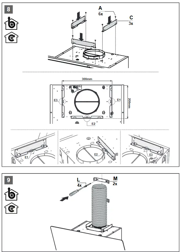 FRANKE FVAS A80 BK Wall Extractor Hood - fig 8