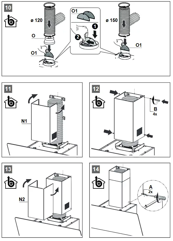 FRANKE FVAS A80 BK Wall Extractor Hood - fig 9