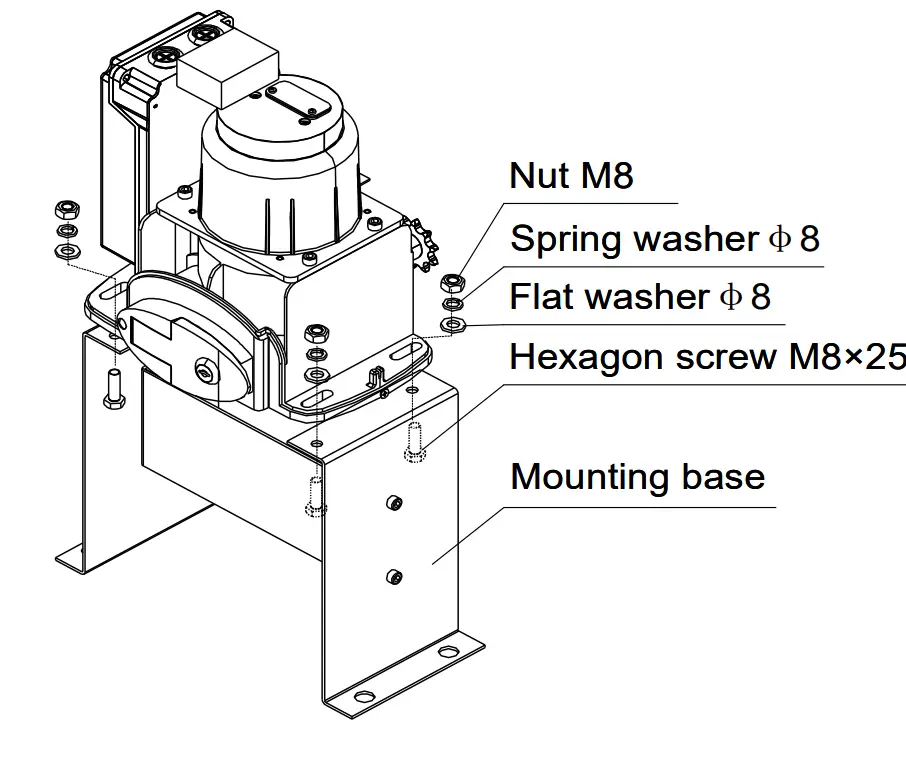 Main engine installation