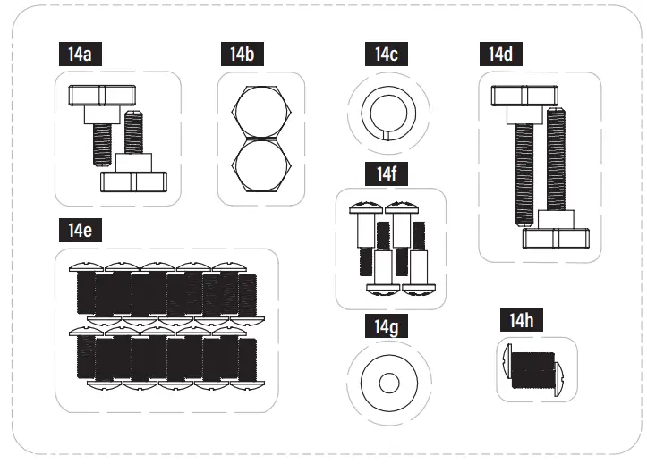BLACKSTONE 2171 v01 Serve and Store Prep Cart - Hardware