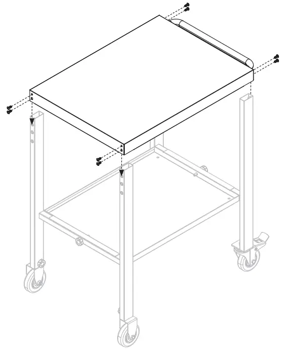 BLACKSTONE 2171 v01 Serve and Store Prep Cart - bolts