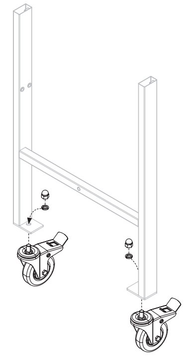 BLACKSTONE 2171 v01 Serve and Store Prep Cart - spring washers
