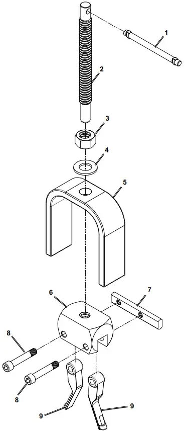 HARBOR FREIGHT 58209-UPC Two-Jaw Pilot Bearing Puller - fig 3