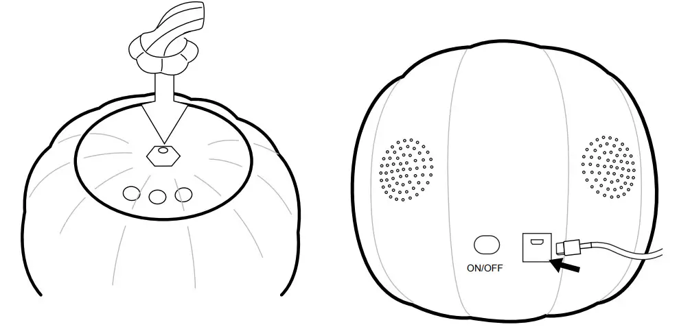 MINDSCOPE MSPJJPP Jabberin' Jack Talking Animated Pumpkin - Setup 1