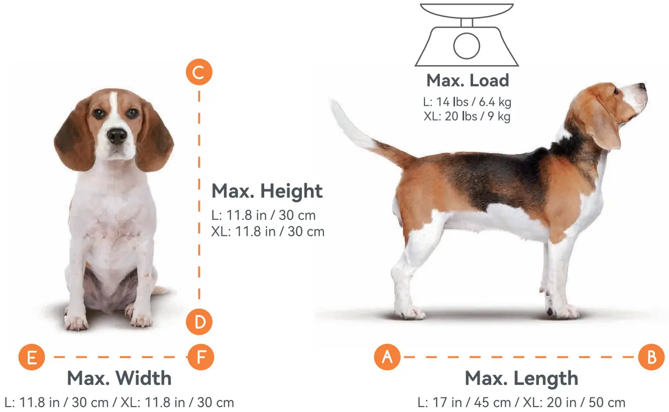 Meowant MW PB01 Pet Travel Carrier - Measuring