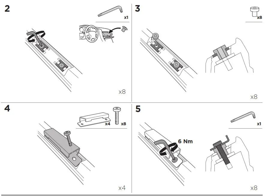 THULE Kit 186137 Custom Fit Kit for Roof Racks - overview 5