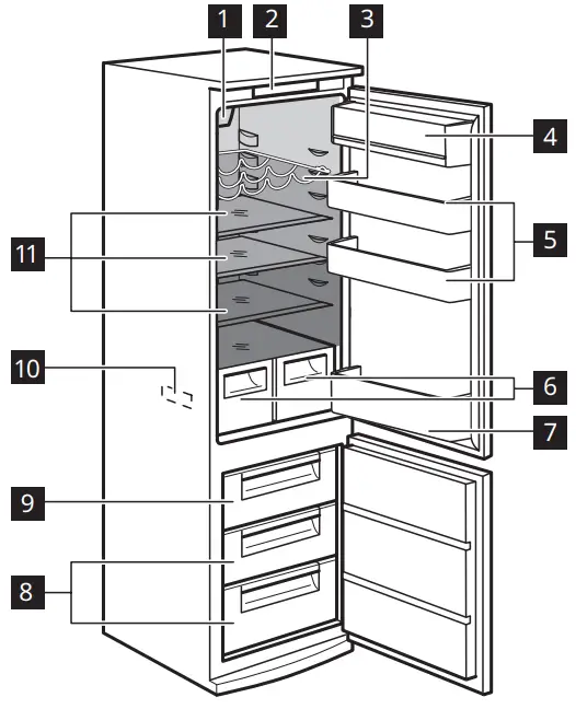 IKEA ISANDE Fridge Freezer - Product description