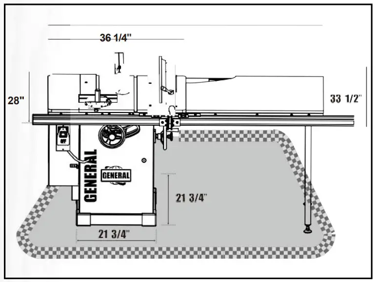 CENERAL 850-3 10 Inch Automated Deluxe Left Tilt Cabinet Saw - ELECTRICAL CONNECTIONS 3