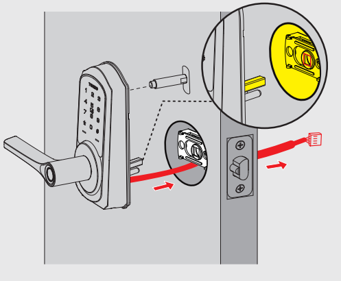 TeeHO AZ09 Smart Keypad Door Lock - Dimensions 9