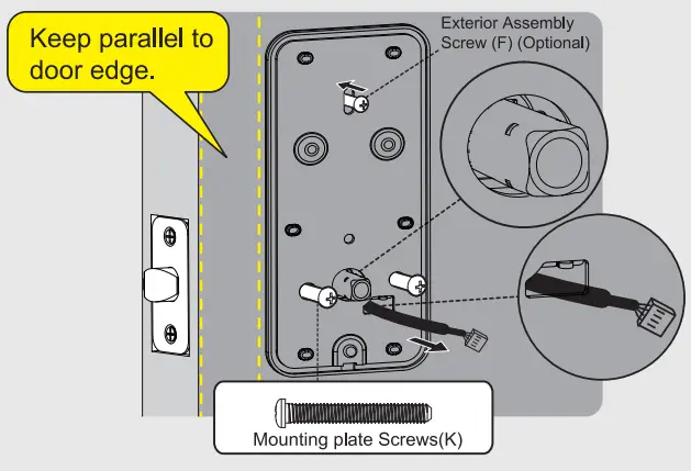 TeeHO AZ09 Smart Keypad Door Lock - Dimensions 11