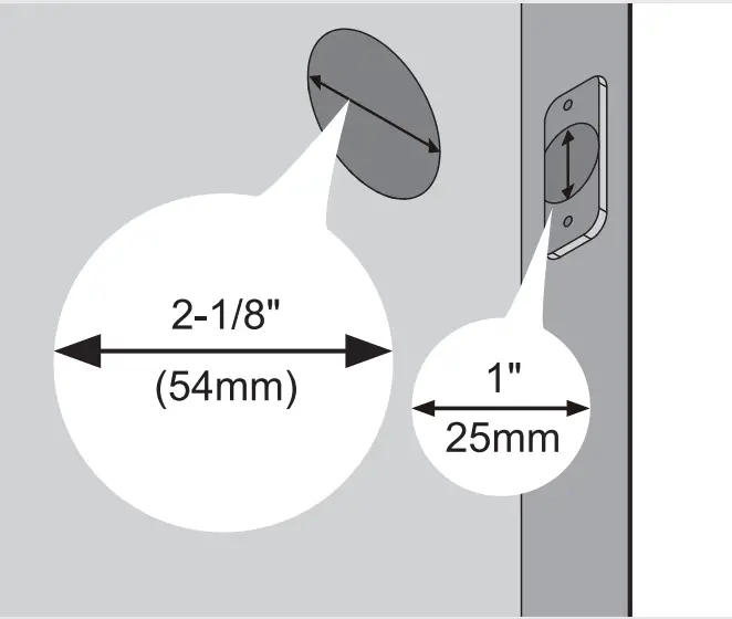 TeeHO AZ09 Smart Keypad Door Lock - Dimensions