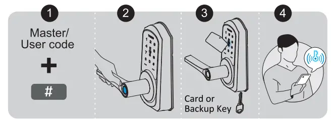 TeeHO AZ09 Smart Keypad Door Lock - Dimensions4TeeHO AZ09 Smart Keypad Door Lock - Dimensions4