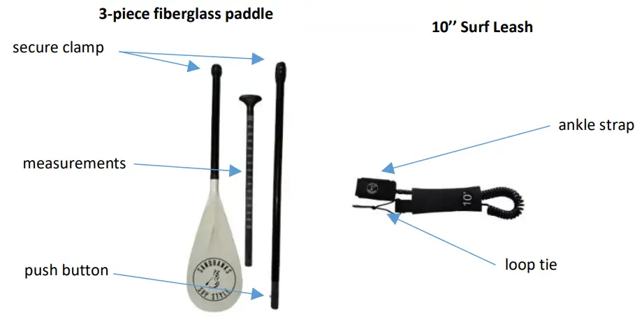 SANDBANKS STYLE Cruiser Reef 11 iSUP Paddleboard Package - fig 7