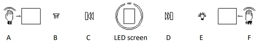 LIVINOX LCH NITE 90BL Range Hood - Touch