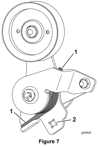 TORO 145 8399 Groundsmaster Rotary Mower - Using a ratchet