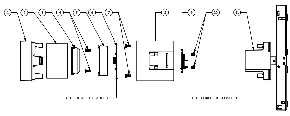PHILIPS 929003115701 Hue Perifo Cylinder Sportight - overview 1