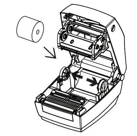Simtek LT4521 Direct Thermal and Thermal Transfer Label Printer - holders
