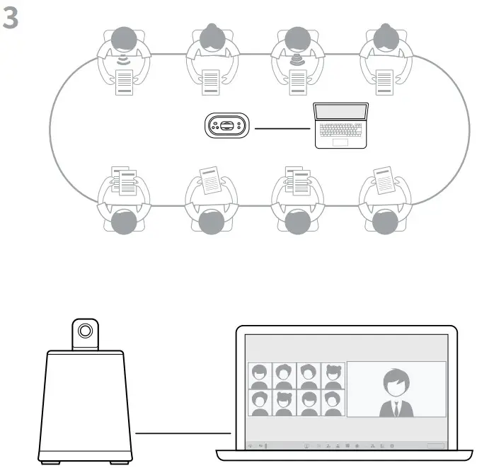 KANDAO MT1002 Meeting Ultra Standard Multifunctional Integrated Conference Terminal - USB Mode1
