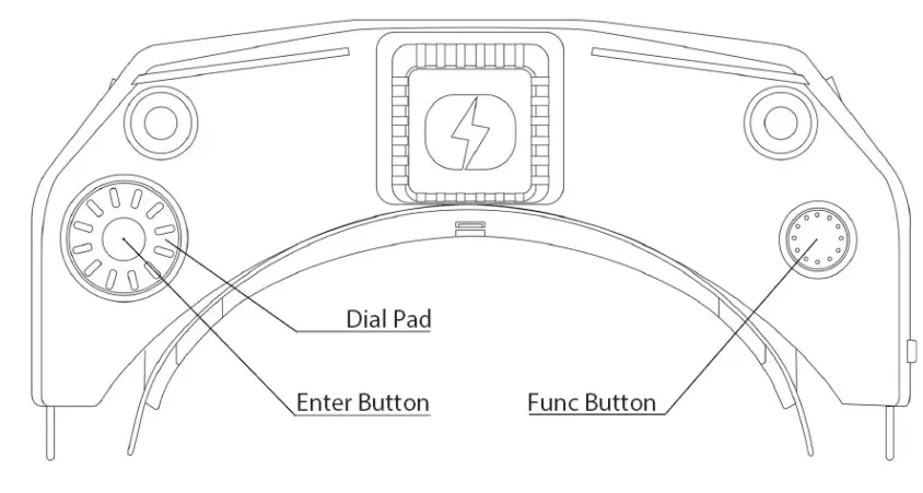 HDZERO DIVIMATH FPV Goggles - Controls