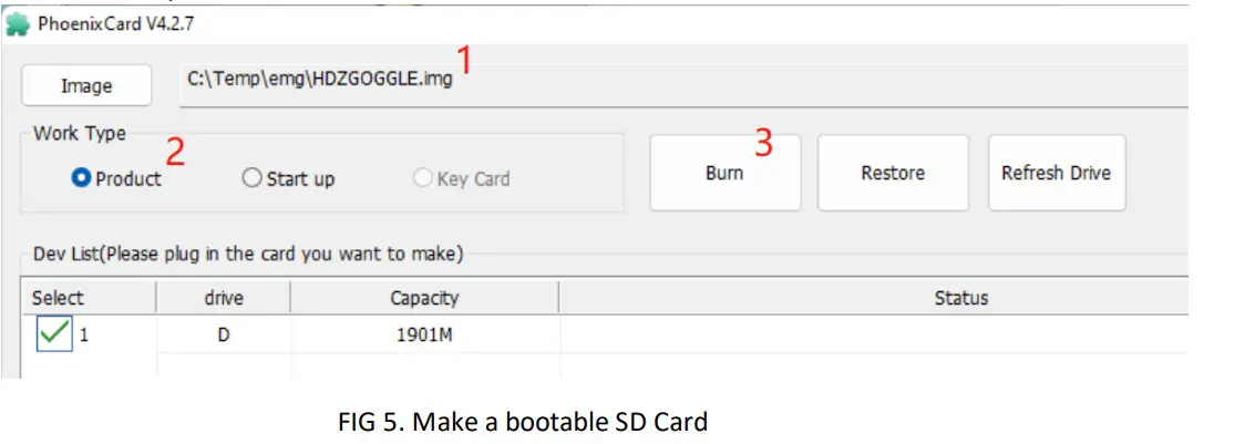 HDZERO DIVIMATH FPV Goggles - Make a bootable SD Card