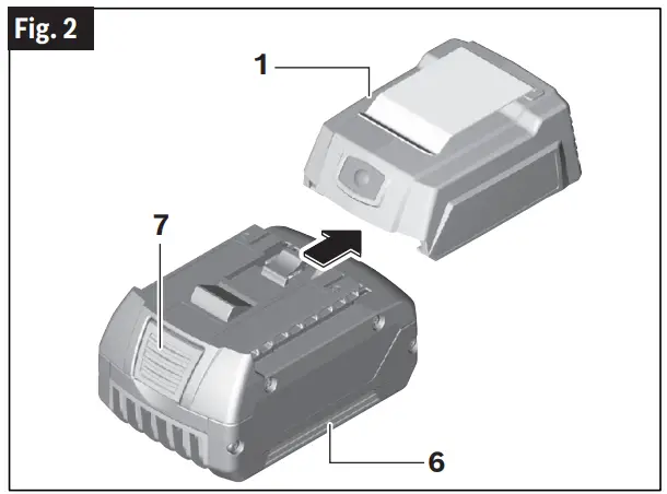 BOSCH GAA18V-48N 18V USB Portable Power Adapter - Battery
