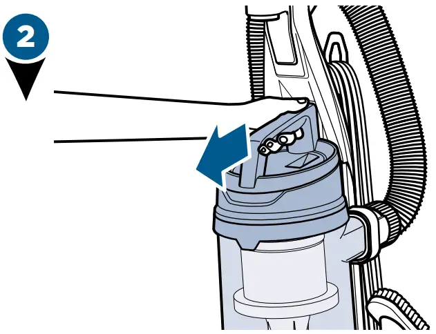 Bissell 2252 Series Powergroom Swivel Pet - Dirt Tank 1