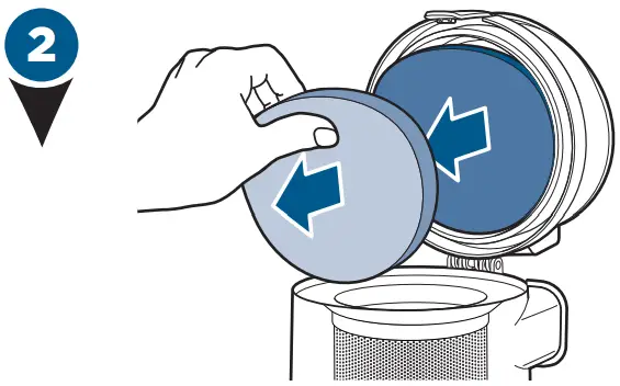 Bissell 2252 Series Powergroom Swivel Pet - Pre-Motor Filter 1