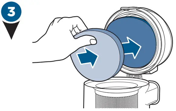 Bissell 2252 Series Powergroom Swivel Pet - Pre-Motor Filter 2