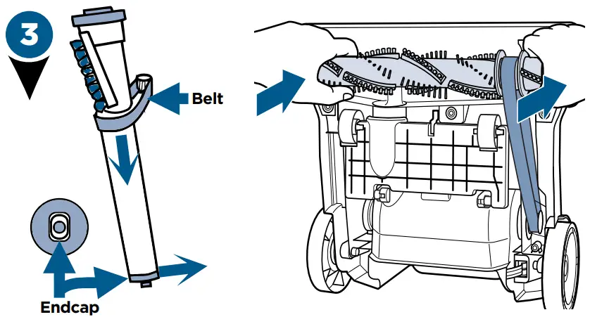 Bissell 2252 Series Powergroom Swivel Pet - Replace Brush 2