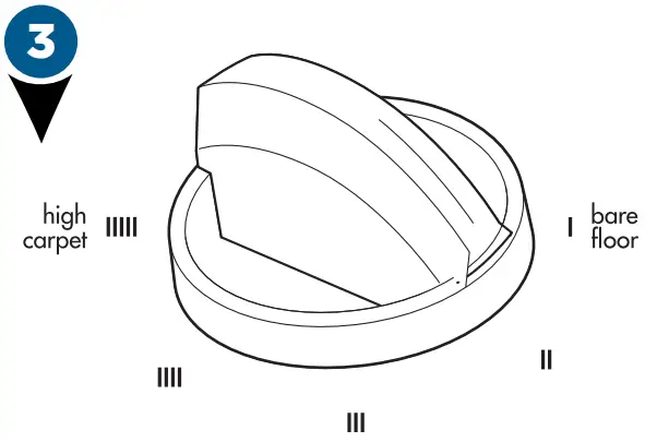 Bissell 2252 Series Powergroom Swivel Pet - Settings 2
