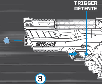 Hasbro Nerf Hyper Impulse 40 Blaster 10