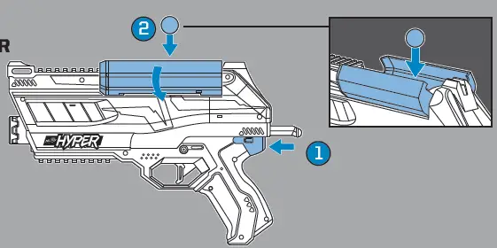 Hasbro Nerf Hyper Impulse 40 Blaster 6