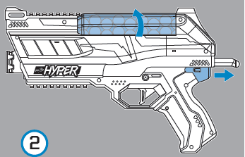 Hasbro Nerf Hyper Impulse 40 Blaster 7