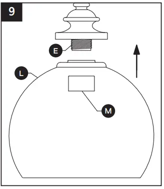 KICHLER 82393 Lecelles 1 Light Classic Bronze Globe Pendant Light-FIG14