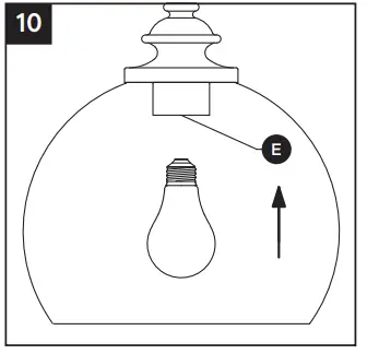 KICHLER 82393 Lecelles 1 Light Classic Bronze Globe Pendant Light-FIG15