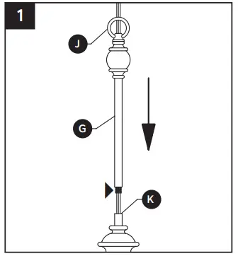 KICHLER 82393 Lecelles 1 Light Classic Bronze Globe Pendant Light-FIG4