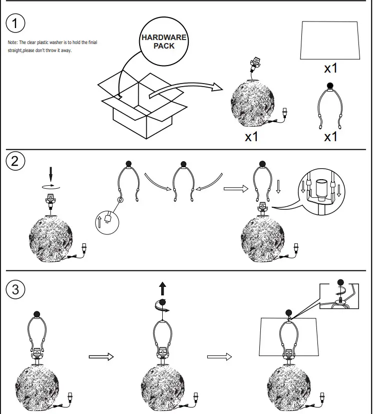 ASHLEY L235624 Lamps and Lighting Harif Table Lamp - fig 1