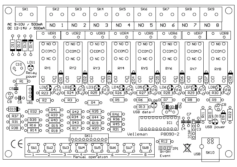 velleman-K8090-8-Channel-USB-Relay-Card-29