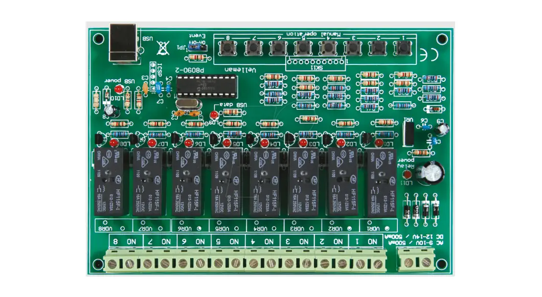 Velleman K8090 8 Channel Usb Relay Card Instruction Manual