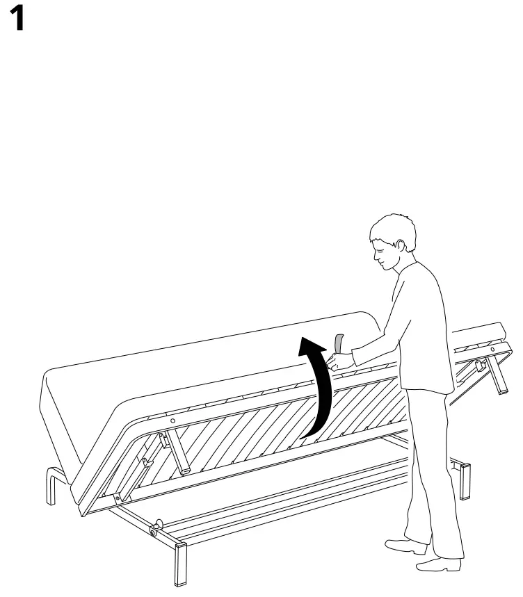 IKEA AA 2351456 1 100 NYHAMN 3 Seat Sofa Bed - fig1