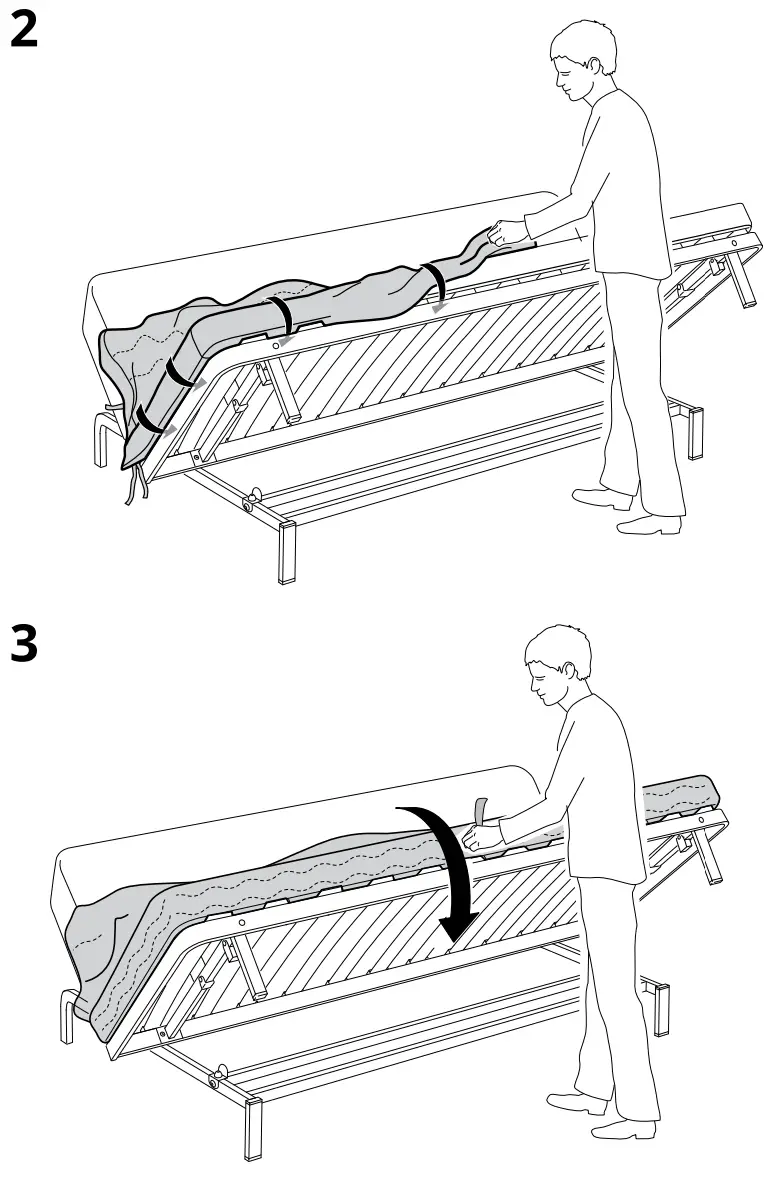 IKEA AA 2351456 1 100 NYHAMN 3 Seat Sofa Bed - fig2